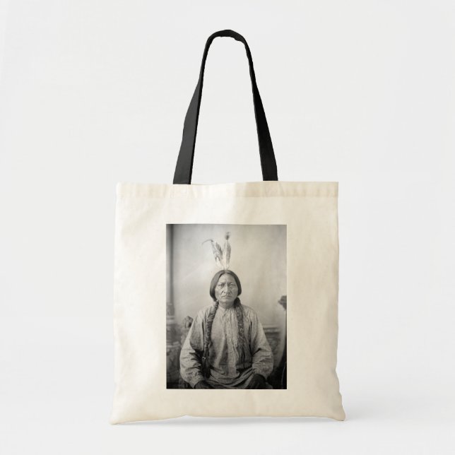 Lakota Leader Sitting Bull Native American Indian  Tote Bag (Front)
