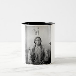 Lakota Leader Sitting Bull Native American Indian  Two-Tone Coffee Mug