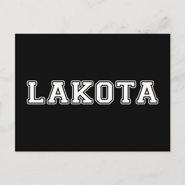 Lakota Postcard (Front)