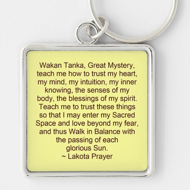 lakota prayer keychain (Front)