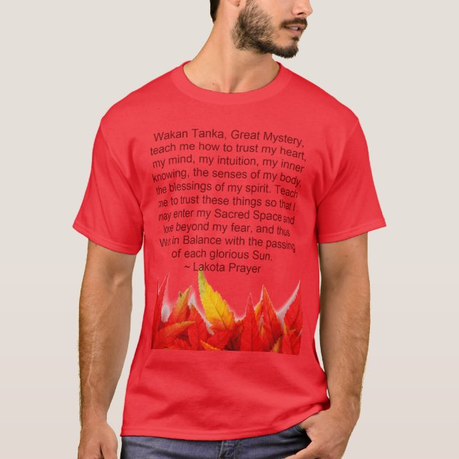 lakota prayer mens shirt (Front)
