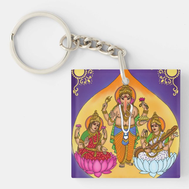 Lakshmi Ganesh Keychain (Front)