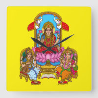 Lakshmi Ganesh Wall Clock