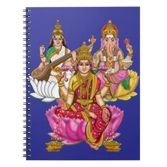 Lakshmi Ganesha Stationery Notebook (Front)