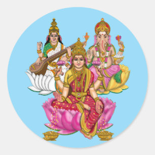 Lakshmi Ganesha Stickers