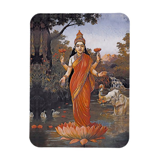 LAKSHMI goddess - even large images - Magnet (Vertical)