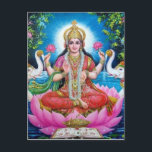 Lakshmi Goddess of Love, Prosperity, and Wealth Postcard<br><div class="desc">Lakshmi - Goddess of love, prosperity, wealth, happiness, beauty, and good fortune. lakshmi, vishnu, lotus, mantra, veda, india, swan, yoga, blessing, universe, shakti, kundalini, tantra, india, landscape, goddess, art, bag, beauty, coqui, design, goddess, happiness, hat, hindu, india, indian, iphone, kids, lakshmi, men, mug, necklaces, ornaments, postage, puerto, rico, shirts, shoes,...</div>