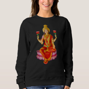 Lakshmi Goddess Of Prosperity Hindu Meditation Sweatshirt