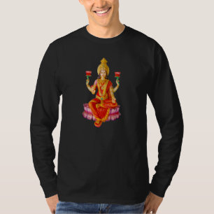 Lakshmi Goddess Of Prosperity Hindu Meditation T-Shirt