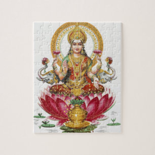 Lakshmi Hindu Goddess Jigsaw Puzzle