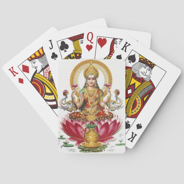 Lakshmi Hindu Goddess Playing Cards (Back)