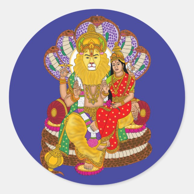 Lakshmi Narasimha Sticker (Front)