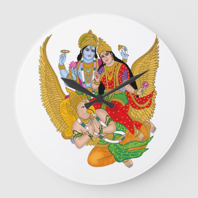 Lakshmi Narayan Clock – Divine Wall Decor & Home D (Front)