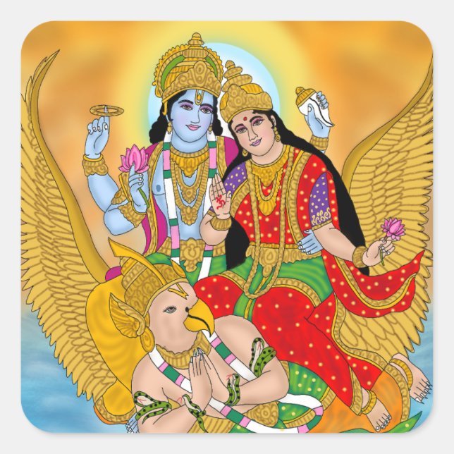 Lakshmi Narayan Sticker – Divine Spiritual Sticker (Front)
