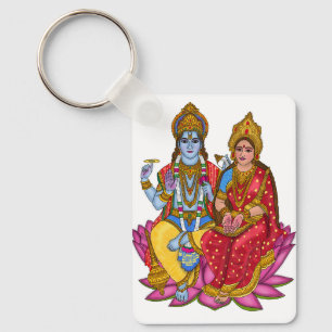 Lakshmi Narayan Sticker Key Ring