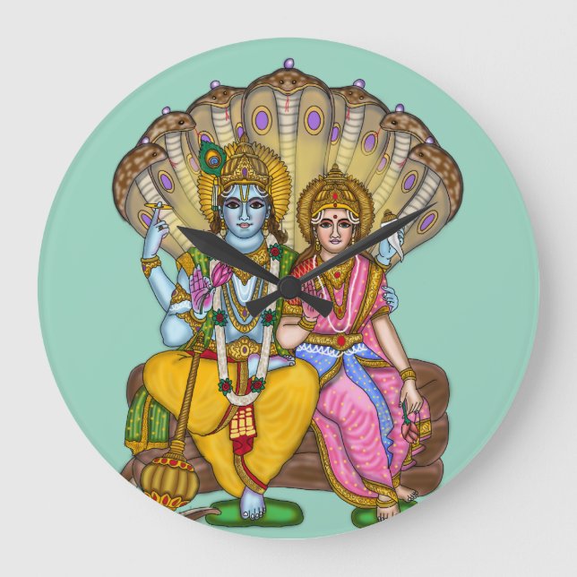 Lakshmi Narayan Wall Clock (Front)