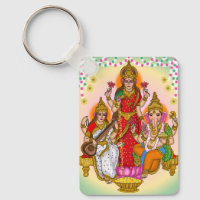 Lakshmi Saraswati Ganesha Keychain