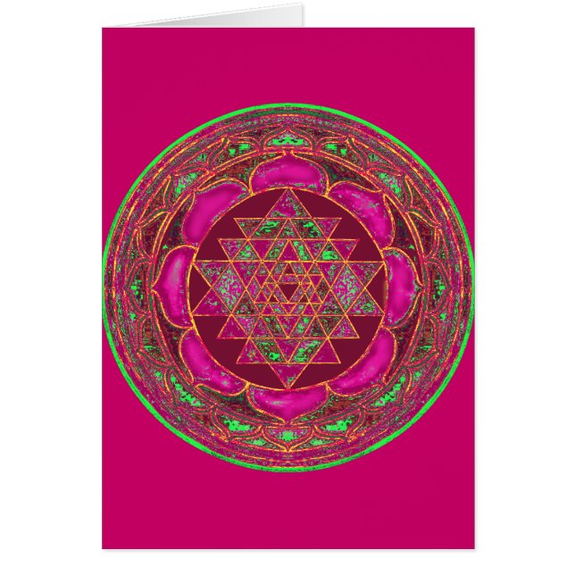 Lakshmi Yantra Good Fortune Card (Front)