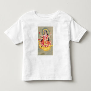 Laksmi sitting on a throne of lotus leaves, c.1890 toddler T-Shirt