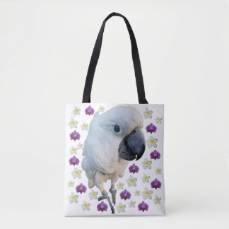 Lala the Cockatoo Floral Tote
