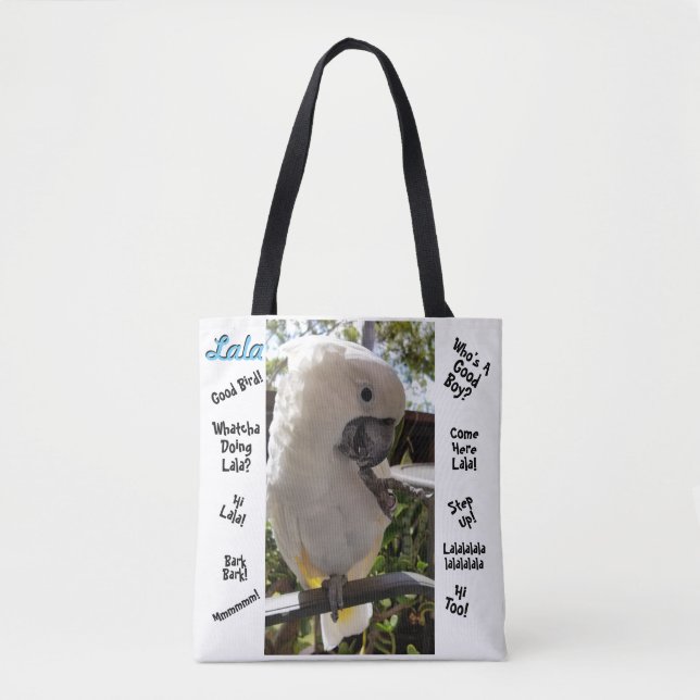 Lala the Cockatoo Tote Bag (Front)