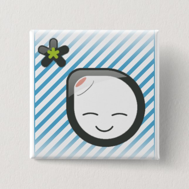 lalamoongirl 15 cm square badge (Front)