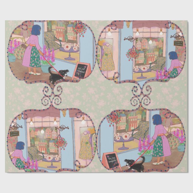 LALATOWN Shopping Day Wrapping Paper 2 (Flat)