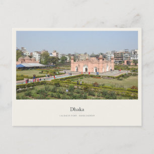 Lalbagh Fort and Garden Paths in Dhaka Postcard