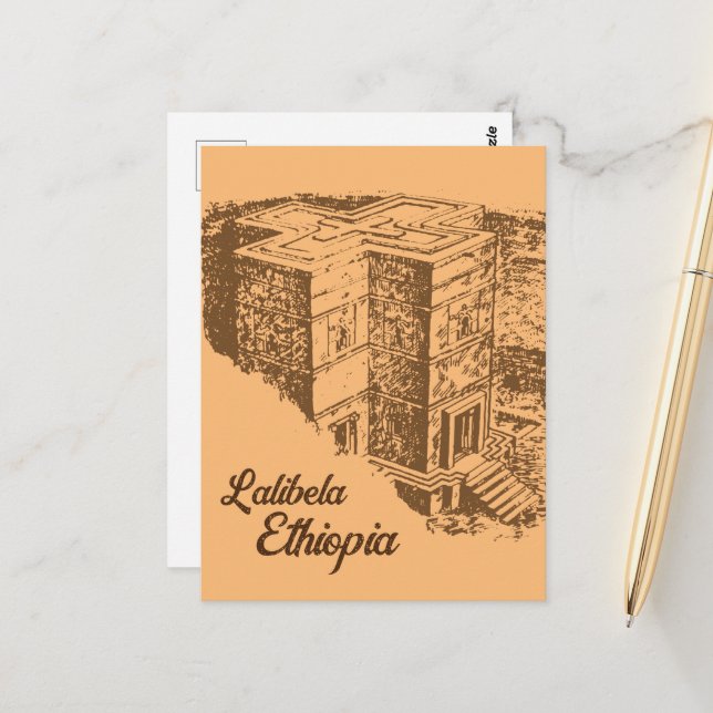Lalibela Ethiopia  Postcard (Front/Back In Situ)