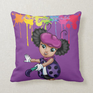 LaliBella " Paint Your World " Throw Pillow