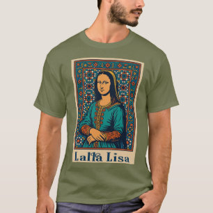 Lalla Lisa – Mona Lisa with Moroccan Mosaic Art S T-Shirt