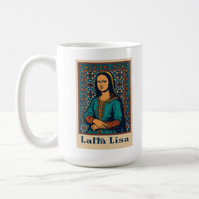 Lalla lisa - Moroccan Muse Portrait  Coffee Mug (Left)
