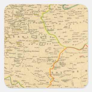 L'Allemagne 1137 a 1273 Square Sticker
