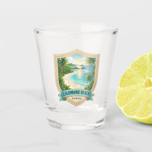 Lalomanu Beach Samoa Shot Glass