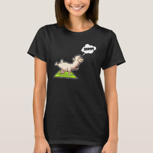 Lama Alpaca Yoga Poses Sport Gymnastics Ohmmm Hear T-Shirt