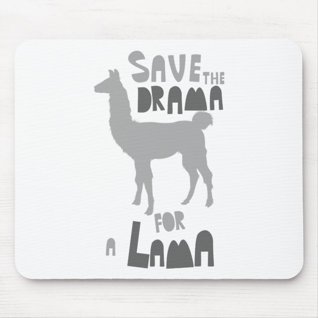 Lama Drama Mouse Pad (Front)
