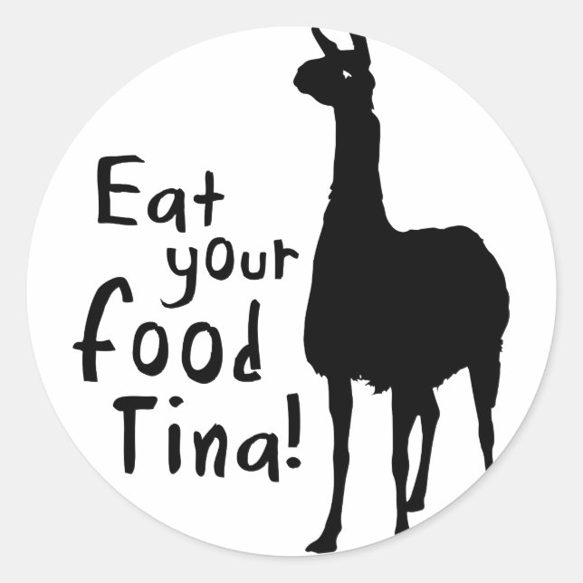 lama dynamite classic round sticker (Front)