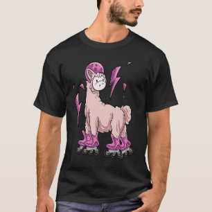 Lama Inline Skating Rollerblading T-Shirt