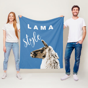 Lama Style Fleece Blanket