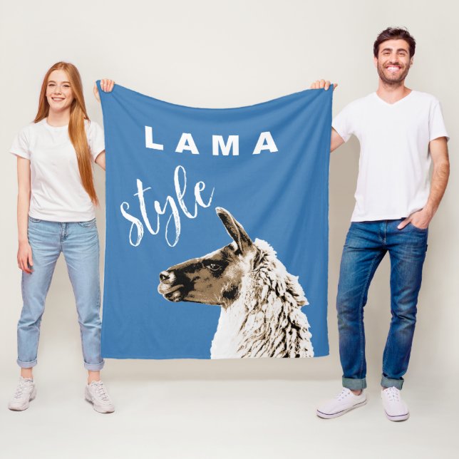 Lama Style Fleece Blanket (In Situ)