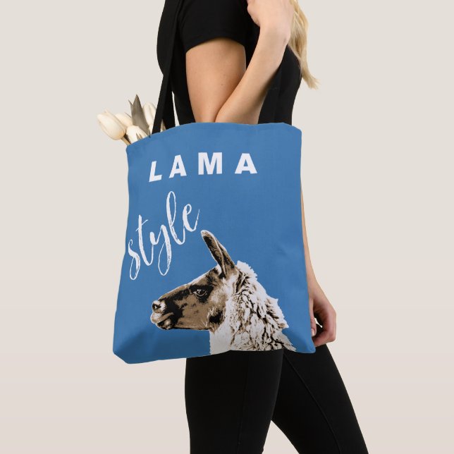 Lama Style Tote Bag (Close Up)