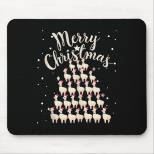 Lama Xmas Tree Llamas Christmas Tree Tank Top1 Mouse Pad