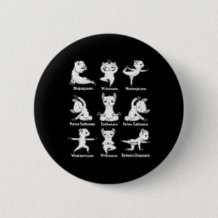 Lama Yoga - Funny Alpaca Sports Gymnastics Yoga Gi 6 Cm Round Badge
