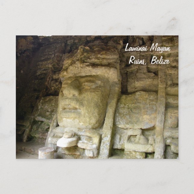 Lamanai Mayan Ruins, Belise Postcard (Front)