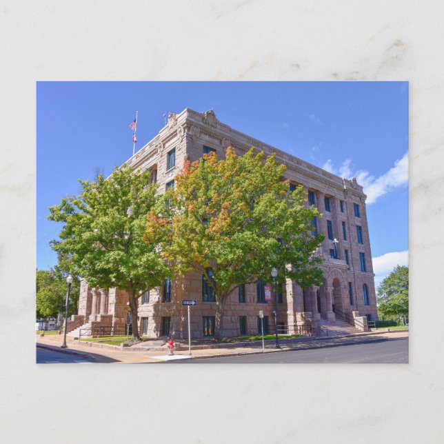 Lamar County Courthouse, Paris, Texas Postcard (Front)