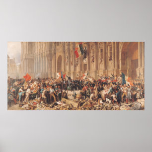 Lamartine rejects the red flag in 1848 poster