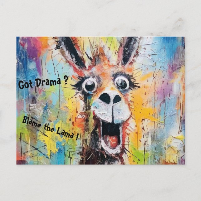 Lama's friendly personalization postcard (Front)