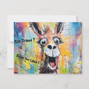 Lama's friendly personalization postcard