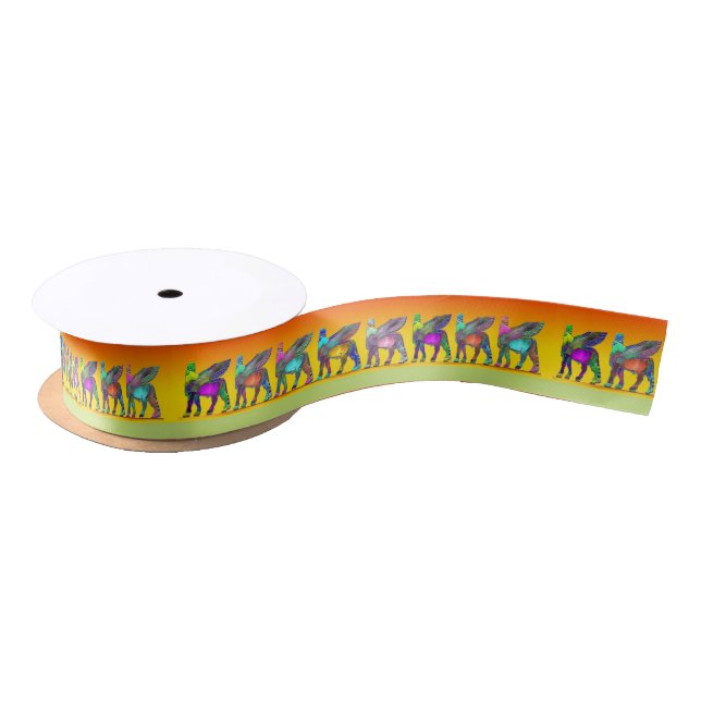 Lamassu 1.5" Wide Satin Ribbon, 2 Yard Spool Ribbon (Spool)