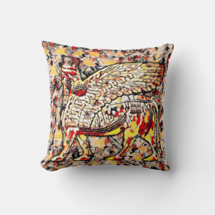 lamassu artwork cushion